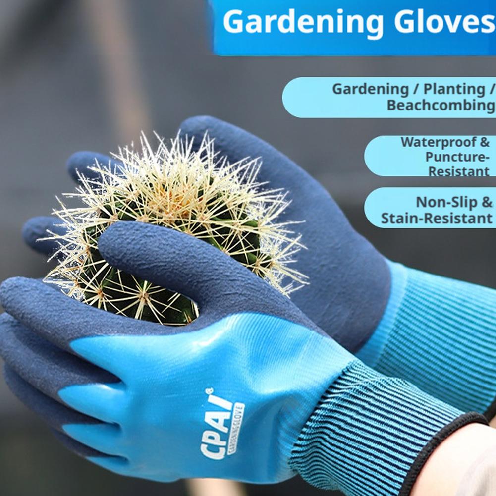 Gardening Glove Waterproof - Stabproof Waterproof Gardening Gloves Anti-Slip Grip