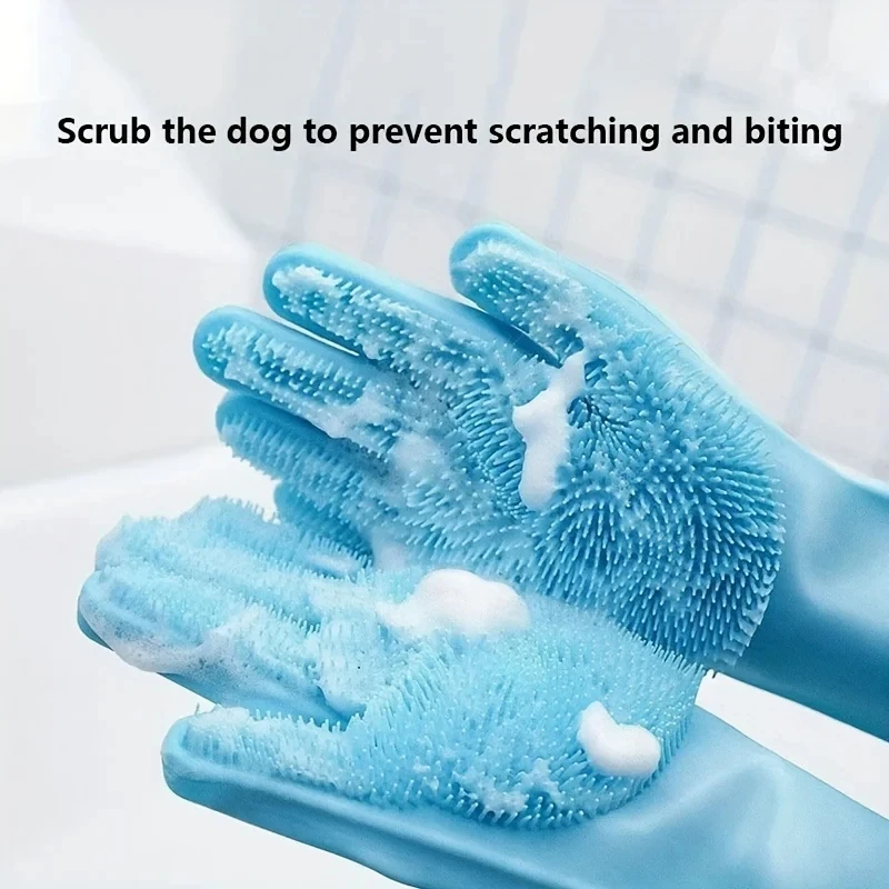 Pet Grooming Cleaning Gloves D - Rubber Glove Cleaning recension och pris