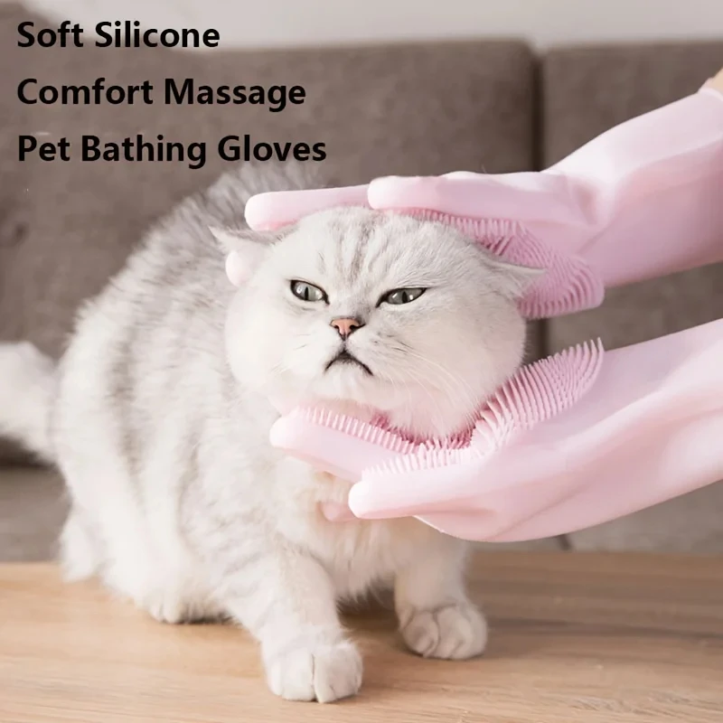 Pet Grooming Cleaning Gloves D - Rubber Glove Cleaning recension och pris