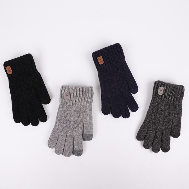 Men Winter Warm Wool Knitted G - Wool Glove Lined recension och pris